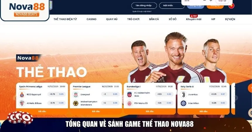 Tổng quan về sảnh game thể thao Nova88
